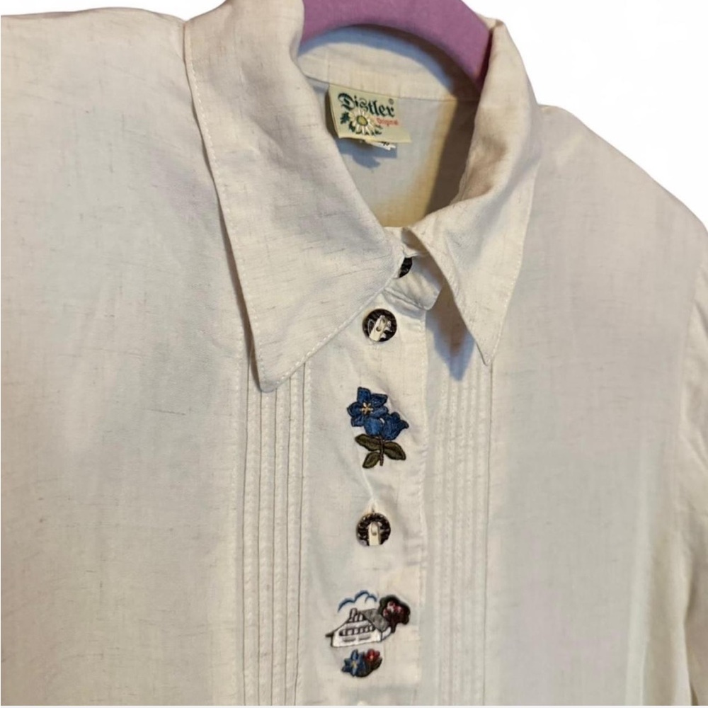 Vintage German Embroidered Blouse